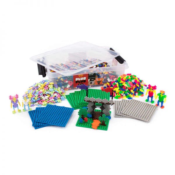Plus-Plus® Plus-Plus® School Set, Assorted Colors, 3600 Pieces with 12 Baseplates