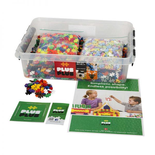 Plus-Plus® School Set, 3,600 pieces in All Colors (Basic, Neon, & Pastel)