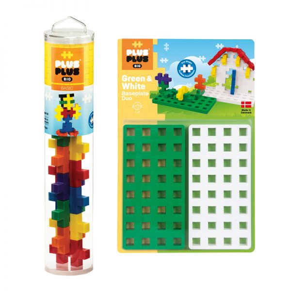Plus-Plus® Plus-Plus® BIG 15-Piece Basic Mix Tube & Baseplate Bundle
