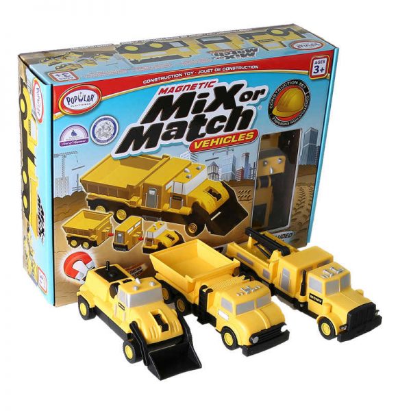 Popular Playthings Magnetic Mix or Match® Vehicles, Construction