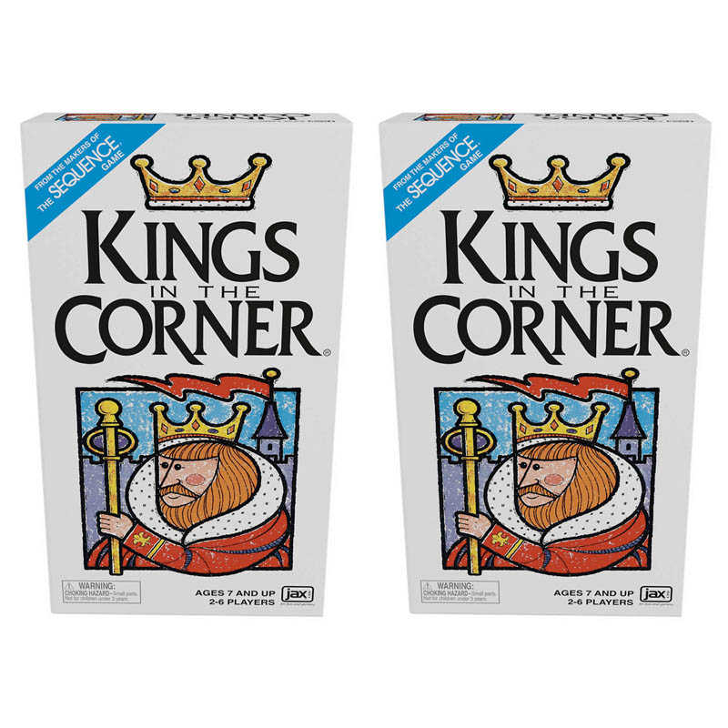 TeachersParadise JAX Ltd. King's in the Corner Card Game, Pack of 2