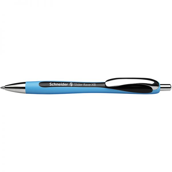 Schneider® Rave Retractable Ballpoint Pen, ViscoGlide Ink, 1.4 mm, Black
