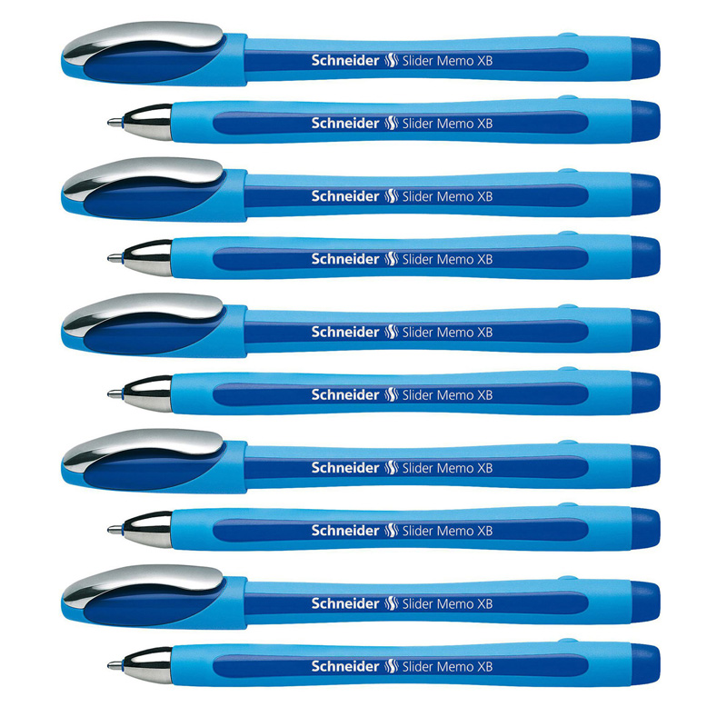 Ondoorzichtig auditorium toilet TeachersParadise - Schneider® Slider Memo Ballpoint Pen, Viscoglide Ink,  1.4 mm, Black, Pack of 10 - PSY150203-10