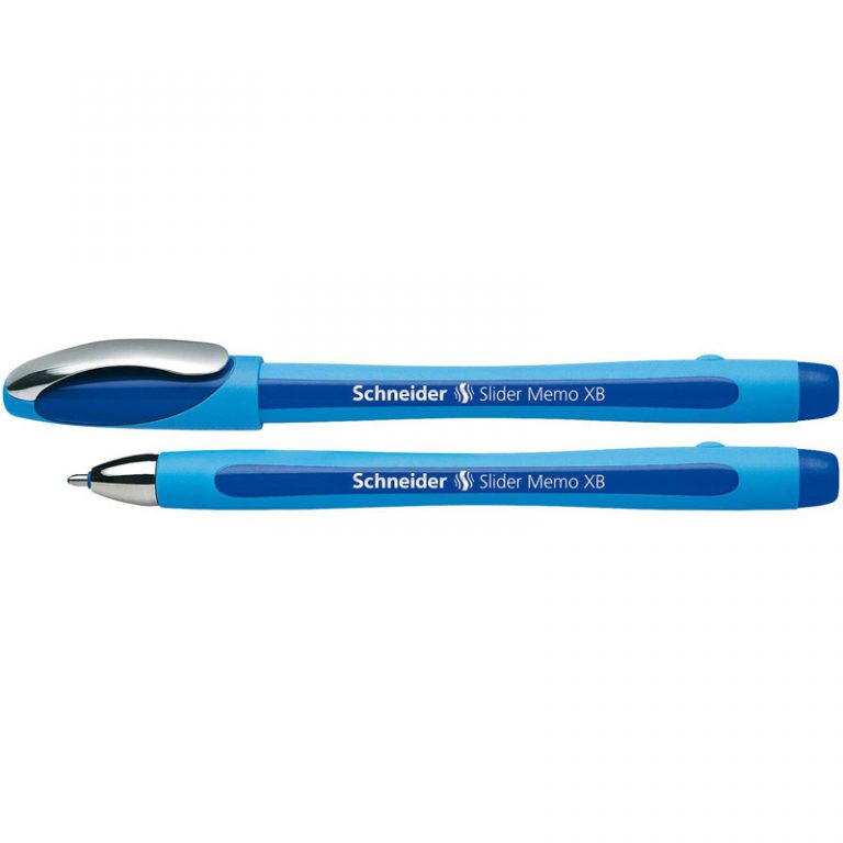 Schneider® Slider Memo Ballpoint Pen, Viscoglide Ink, 1.4 mm, Blue