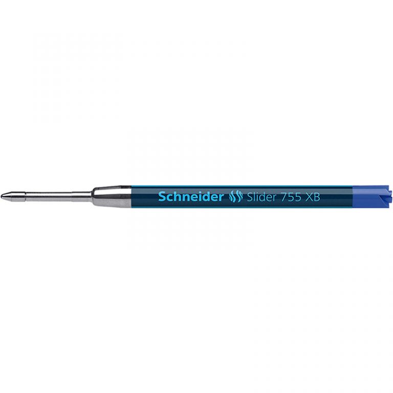 Schneider® Slider 755 XB Ballpoint Pen Refill, Viscoglide Ink, Blue