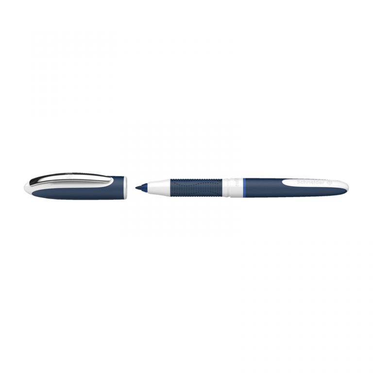 Schneider® One Change Refillable Rollerball Pens, 0.6 mm, Blue, Pack of 5