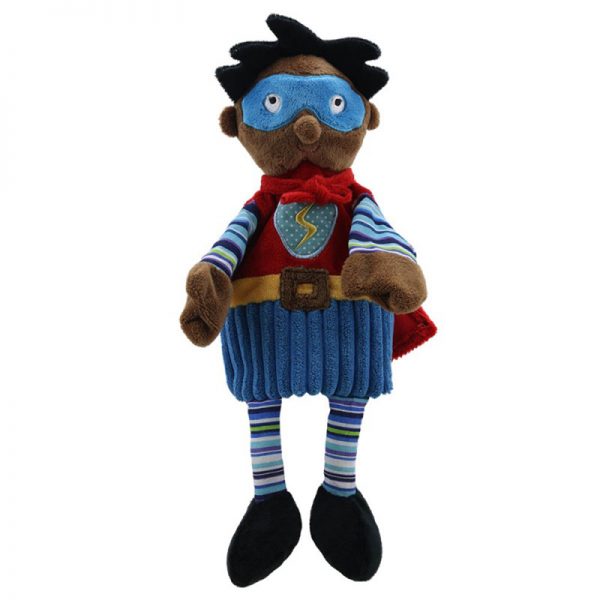 The Puppet Company Story Telling Puppet, Superhero (Dark Skin)