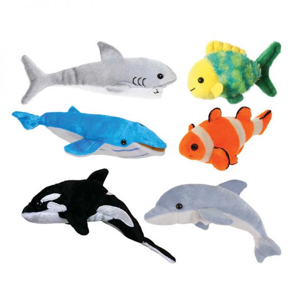 The Puppet Company Sea Life Finger Puppets, Set of 6