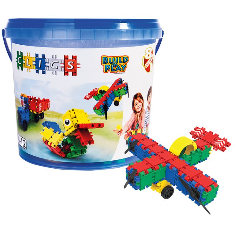 Clicstoys CLICS, 175-Piece Bucket