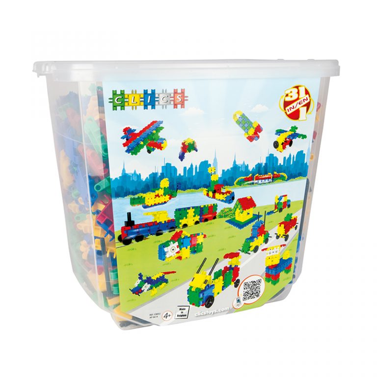 Clicstoys CLICS, 850-Piece Bucket