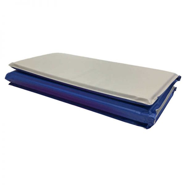 KinderMat® Toddler KinderMat w/ Pillow Section, 3/4" thick, Blue/Gray