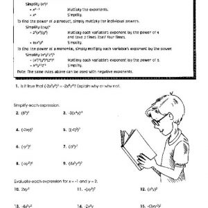Using Algebra – Powers of monomials – Pre-Algebra Resource Book, Grades 6-8 by Carson Dellosa – CD-4323