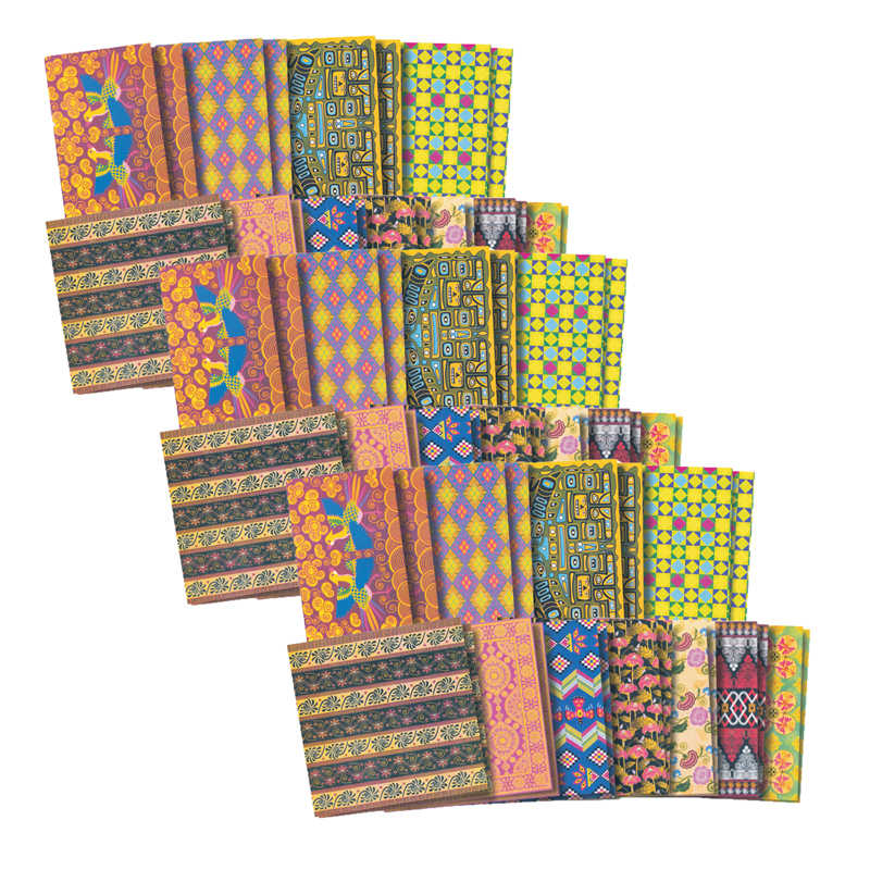 Roylco® Global Village Paper Craft Paper, Assorted Sizes, 48 Sheets Per Pack, 3 Packs