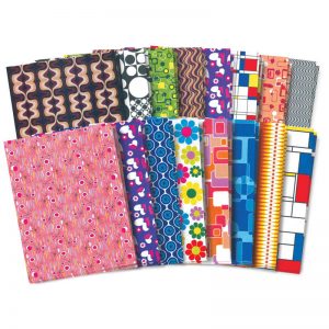 Roylco® Retro Pop-Paper, 8.5" x 11", 32 Sheets Per Pack, 3 Packs