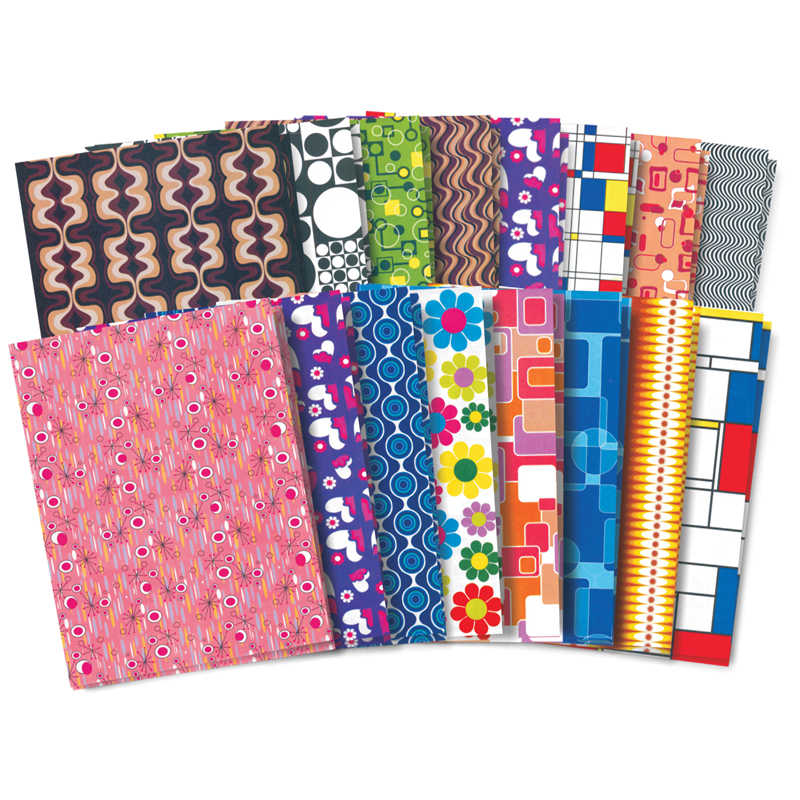 Roylco® Retro Pop-Paper, 8.5" x 11", 32 Sheets Per Pack, 3 Packs