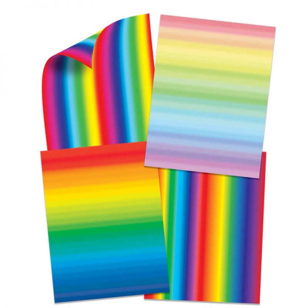 Roylco® Double Color Rainbow Paper, 96 Sheets