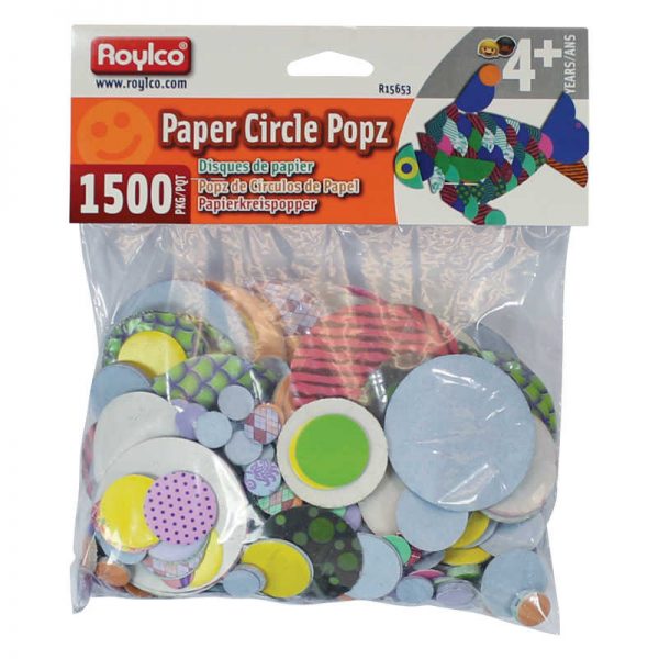 Roylco® Paper Circle Popz, 1500 Pieces