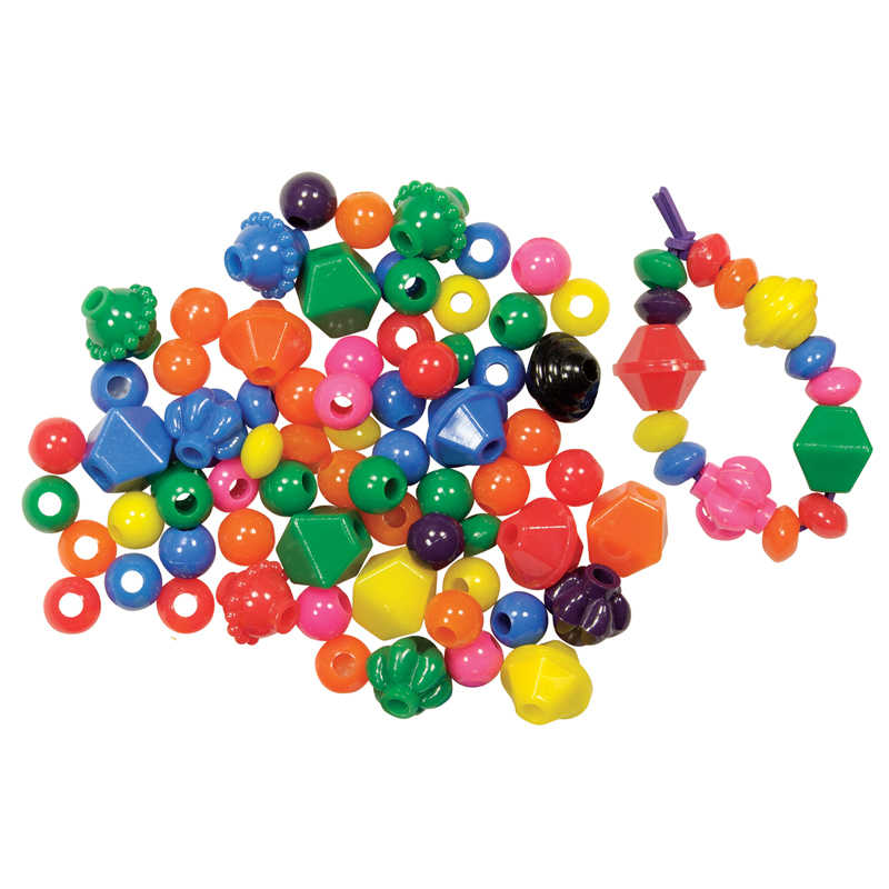 Roylco® Brilliant Beads™, 100 Per Pack, 3 Packs
