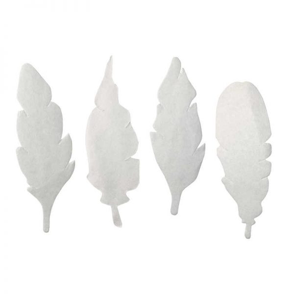 Roylco Color Diffusing Paper Feathers, 80 Per Pack, 3 Packs