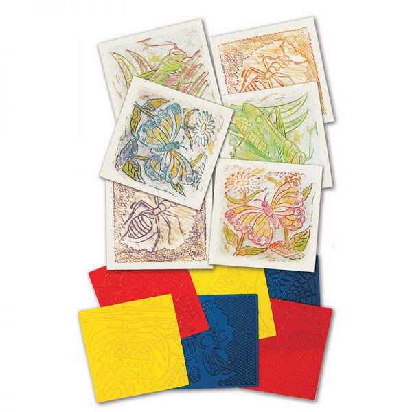Roylco® Bug Rubbing Plates, Pack of 6