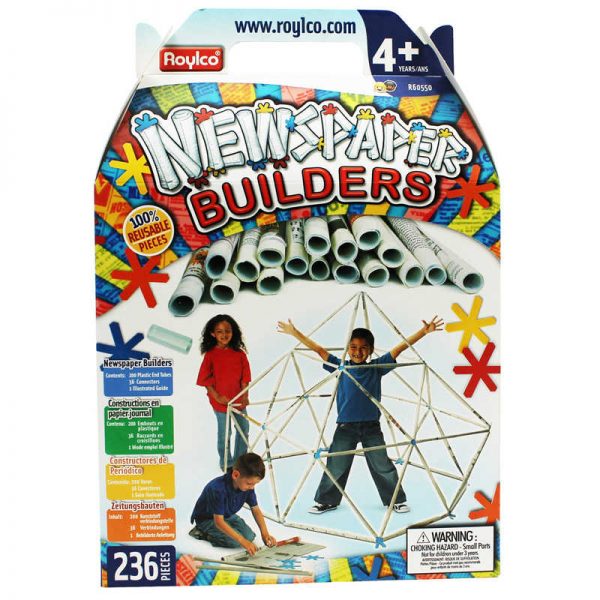 Roylco® Newspaper Builders, Building Set, 236 Pieces