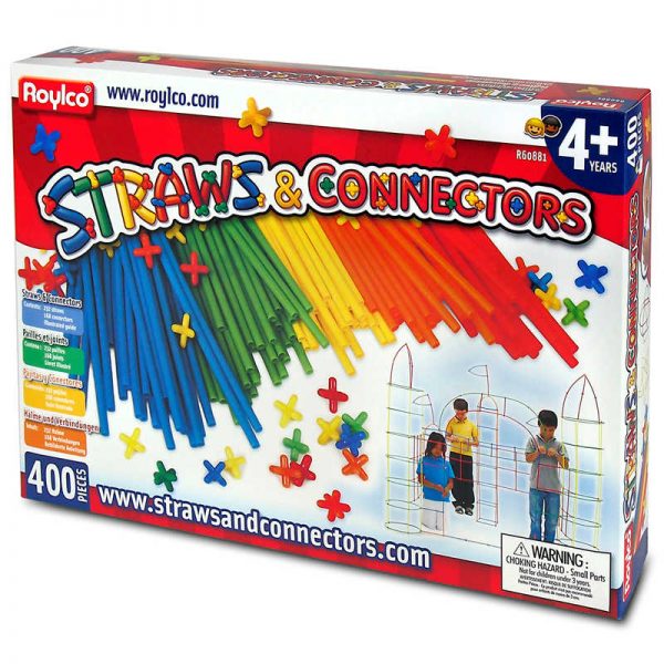 Roylco® Straws & Connector Set, 400 Pieces