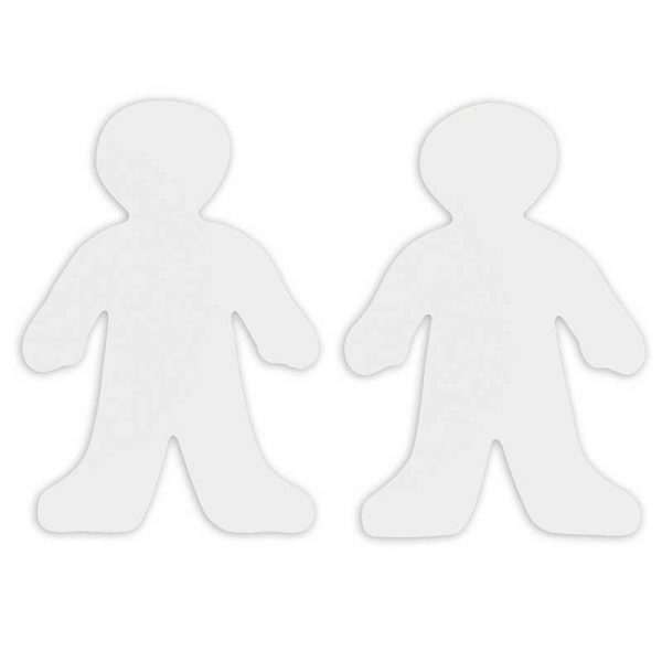 Roylco® Wee Kid Fingerpaint Paper Shape, 7-1/2" x 12", Pack of 36