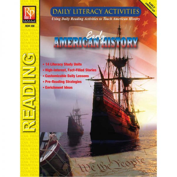 Remedia Publications Daily Literacy Activities: Early American History Reading