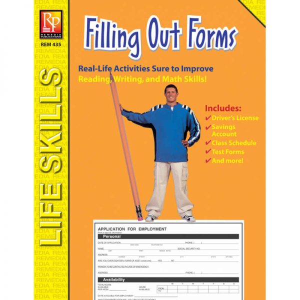 Remedia Publications Practical Practice Reading Book Series: Filling Out Forms
