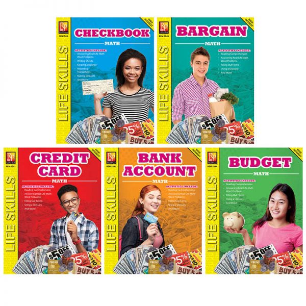REMEDIA PUBLICATIONS Life Skills Math Series, Set of 5