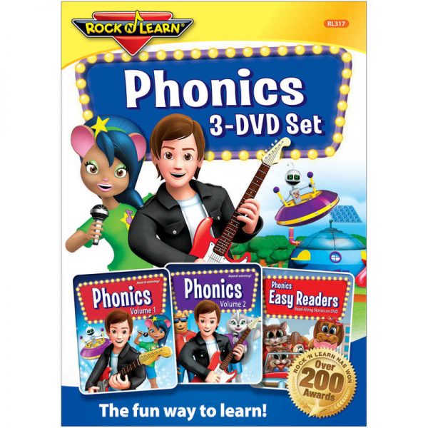 Rock 'N Learn® Phonics 3-DVD Set