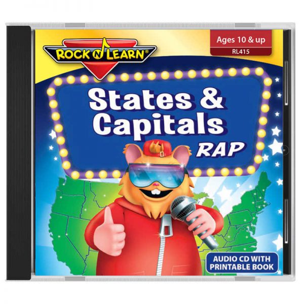Rock 'N Learn® States & Capitals Rap, Audio CD & Printable Book