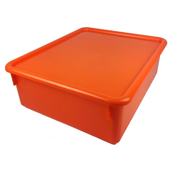 Romanoff Double Stowaway® Tray with Lid, Orange