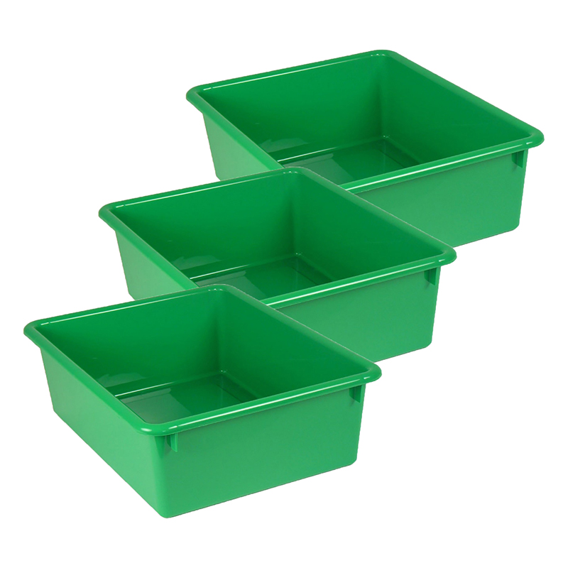 Romanoff Double Stowaway® Tray Only, Green, Pack of 3