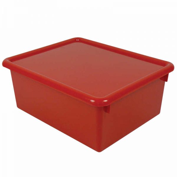 Romanoff Stowaway® 5" Letter Box with Lid, Red