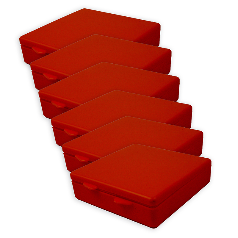Mini Red Boxes TeachersParadise - Romanoff Micro Box, Red, Pack of 6 - ROM60402-6