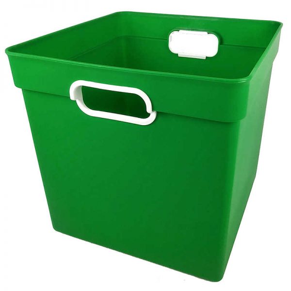 Romanoff Cube Bin, Green