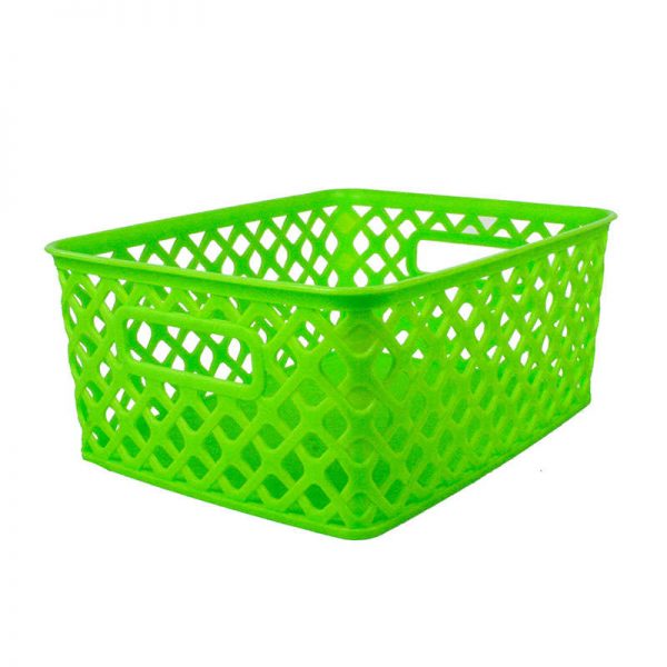 Romanoff Woven Basket, Small, Lime