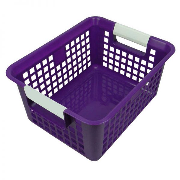 Romanoff Tattle® Book Basket, Purple