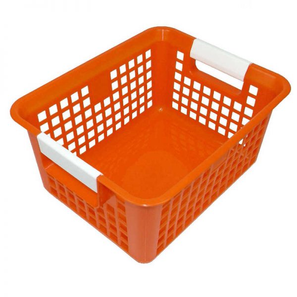 Romanoff Tattle® Book Basket, Orange