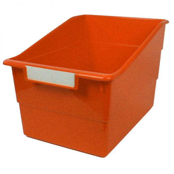 Romanoff Tattle® Wide Shelf File, Orange