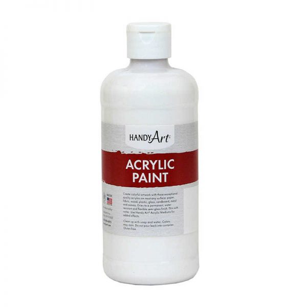 Handy Art® Acrylic Paint 16 oz, Blockout White
