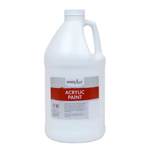 Handy Art® Acrylic Paint Half Gallon, Titan White