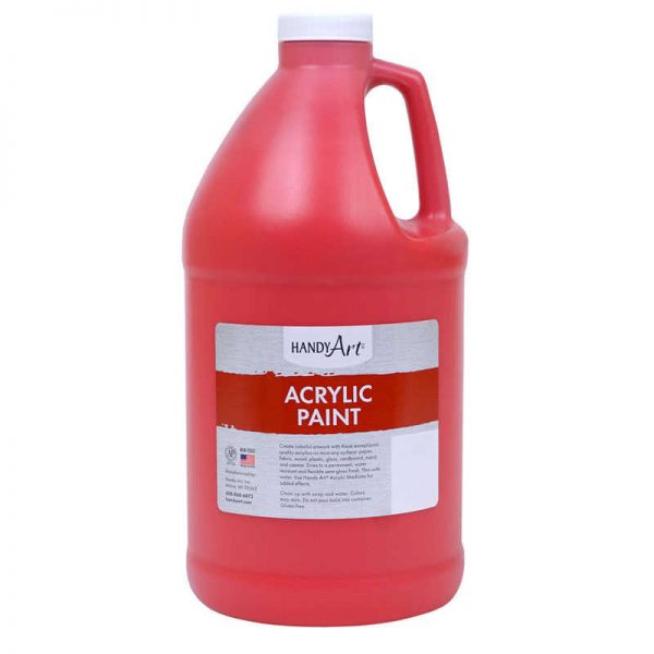 Handy Art® Acrylic Paint Half Gallon, Brite Red