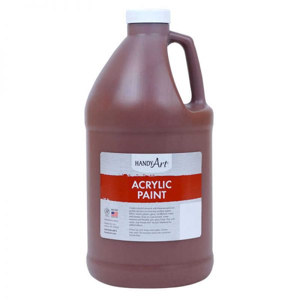 Handy Art® Acrylic Paint Half Gallon, Burnt Sienna