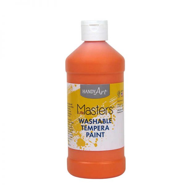 Handy Art® Little Masters® Washable Paint, Orange, 16 oz.