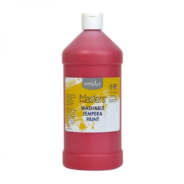 Handy Art® Little Masters® Washable Tempera Paint, Red, 32 oz.