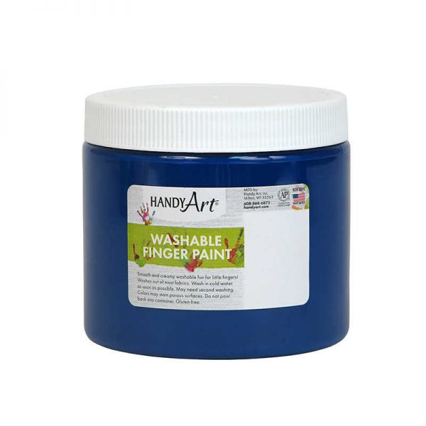 Handy Art® Handy Art® by Rock Paint Washable Finger Paint, Blue, 16 oz