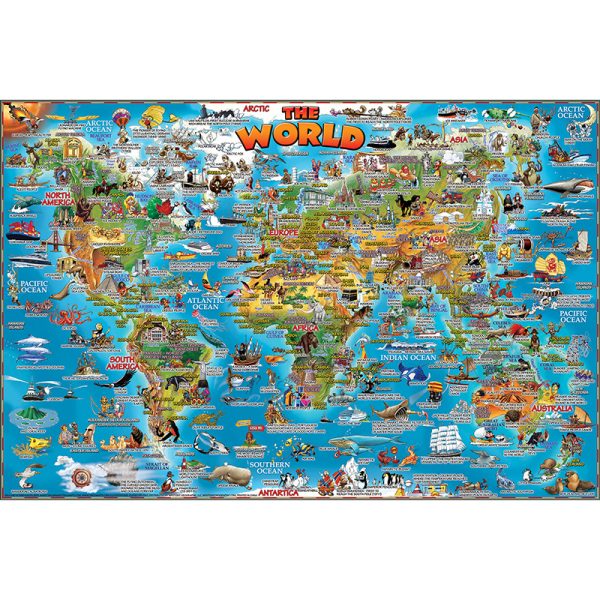 Maestral World Illustrated 250 Piece Jigsaw Puzzle
