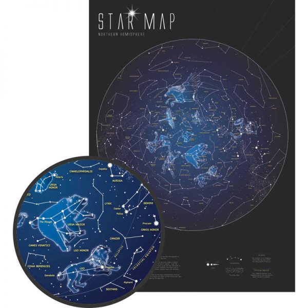 Maps International Glow in the Dark Star Map
